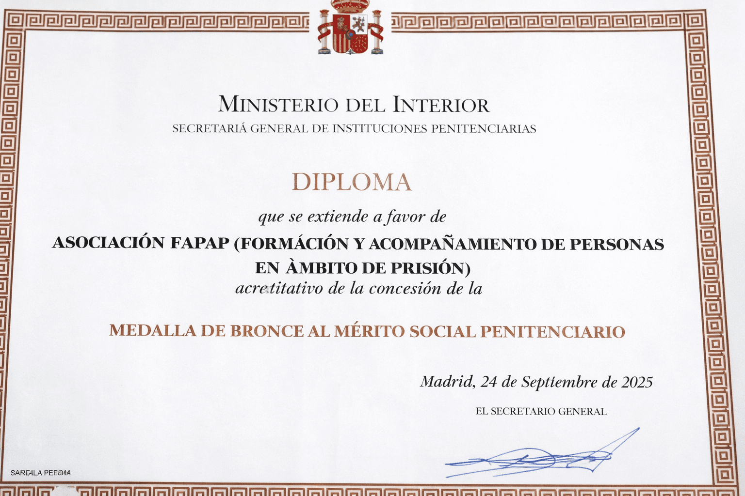 diploma-fapap-merito-social-penitenciario